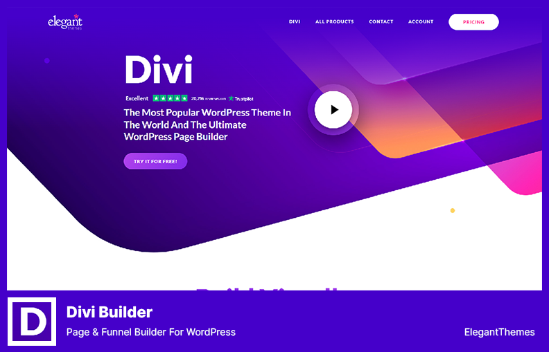 البرنامج المساعد Divi Builder - Page & Funnel Builder for WordPress