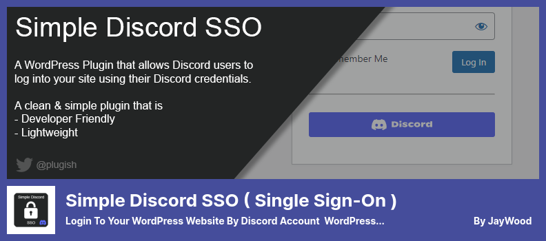 Плагин Simple Discord SSO (Single Sign-On) — вход на ваш сайт WordPress с помощью учетной записи Discord Плагин WordPress
