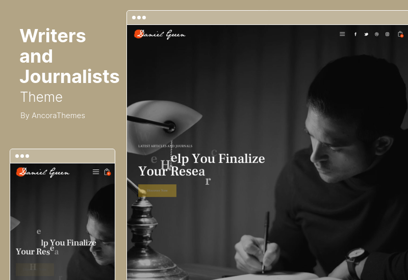 Tema Blog Penulis dan Jurnalis - Tema WordPress Blog untuk Penulis dan Jurnalis