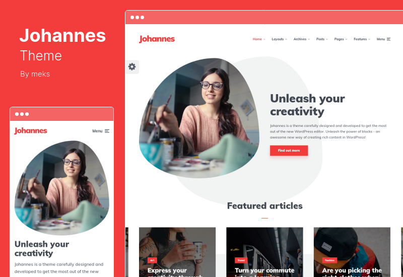 Johannes Theme - Tema Blog Pribadi untuk Penulis Penerbit