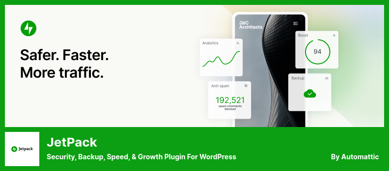 JetPack 插件 - WordPress 的安全、备份、速度和增长插件