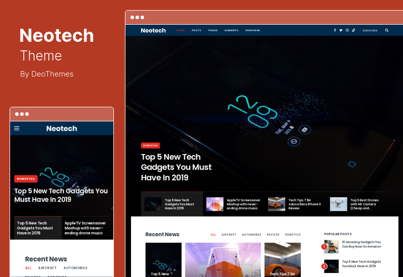 Neotechテーマ-MagazineElementorWordPressテーマ