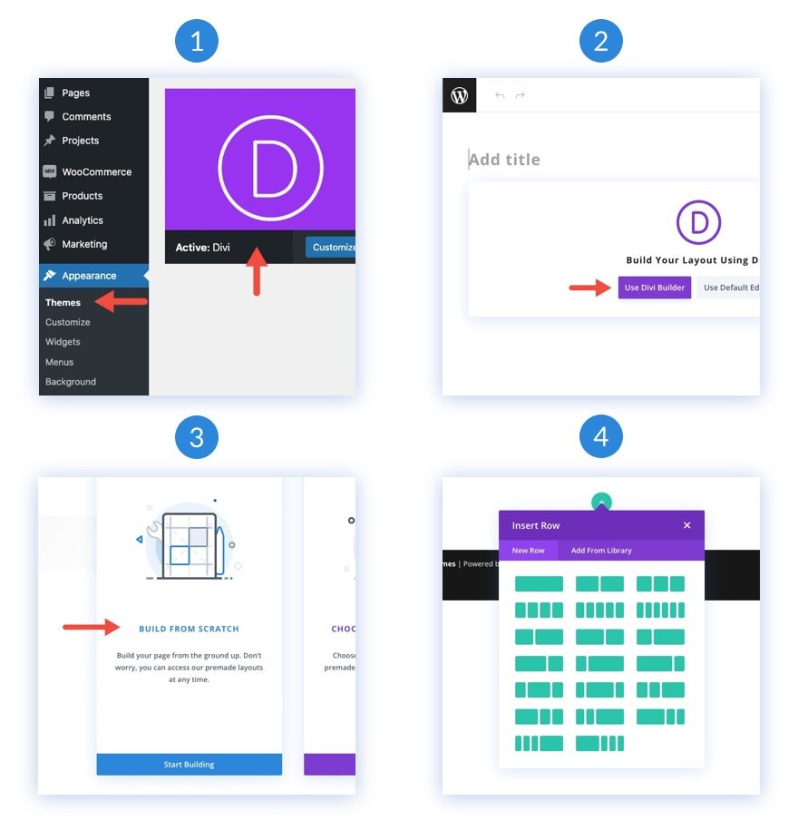 divi 中的无缝背景设计过渡