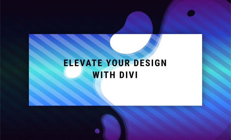 divi 中的无缝背景设计过渡