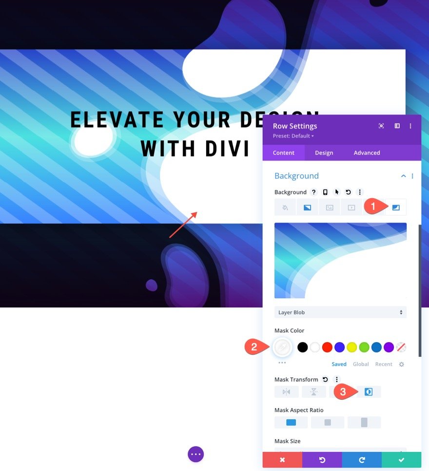 divi 中的无缝背景设计过渡