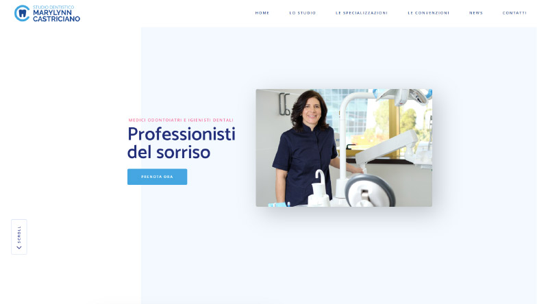Tasarım İlhamı için 10+ Güzel Diş Hekimi Web Sitesi 4 Dottoressa Marylynn Castriciano