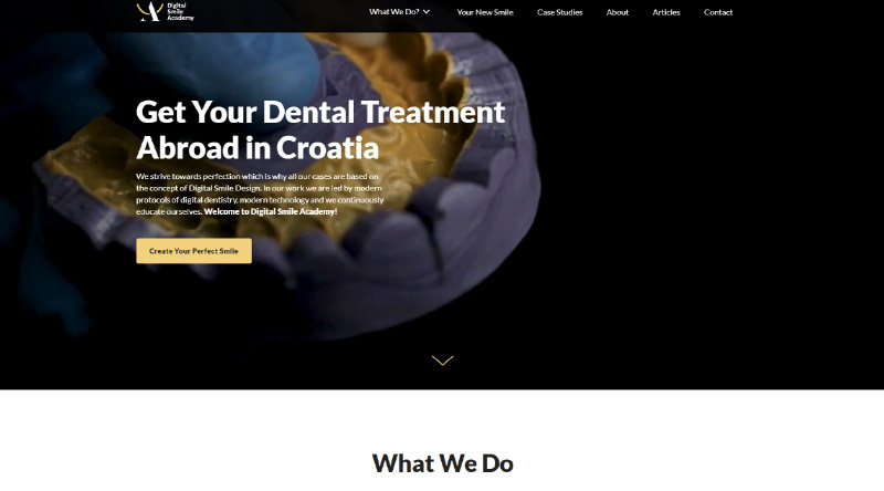 Tasarım İlhamı için 10+ Güzel Diş Hekimi Web Sitesi 7 Digital Smile Academy