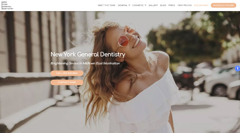 Tasarım İlhamı için 10+ Güzel Diş Hekimi Web Sitesi 8 New York General Dentistry
