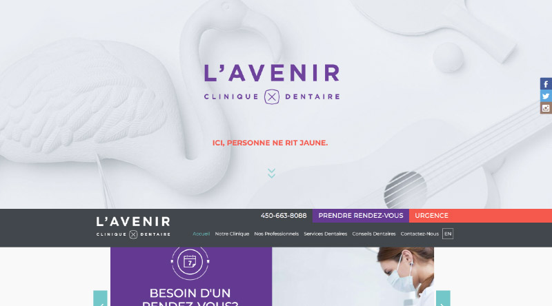 Tasarım İlhamı için 10+ Güzel Diş Hekimi Web Sitesi 5 Dentiste Laval