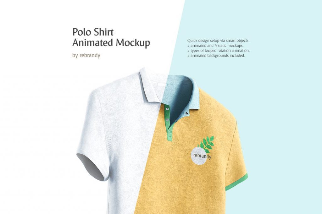 Animiertes Poloshirt-Modell