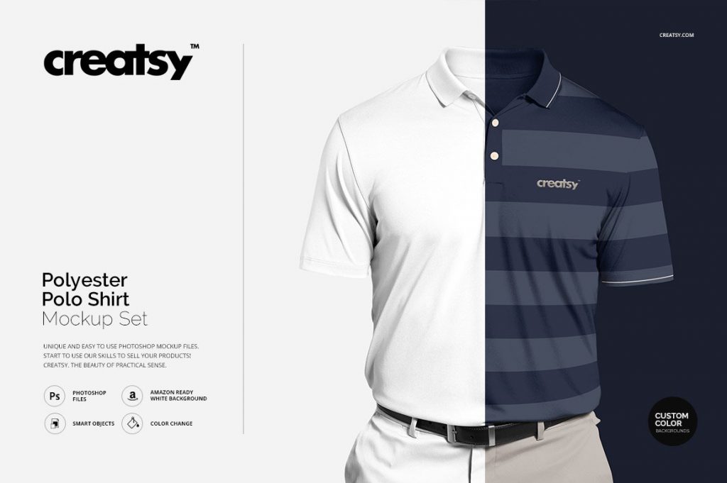Poloshirt PSD Mockup-Vorlage