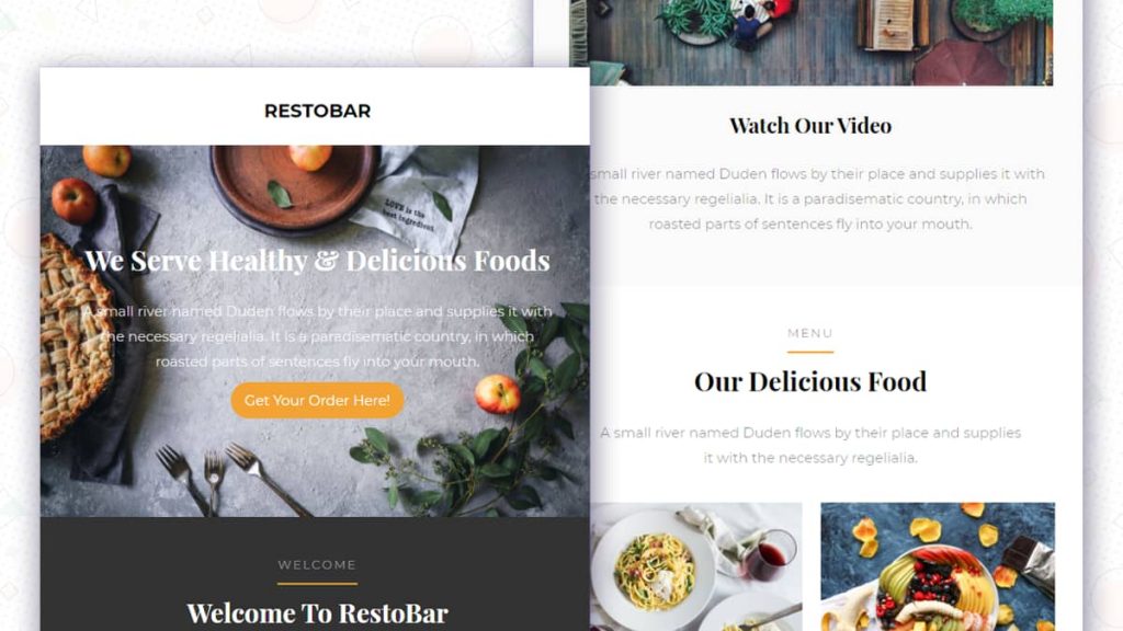 Restaurant Newsletter E-mail