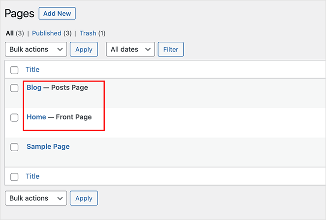 포스트 페이지 프론트 페이지 - SeedProd New separate Posts page and Front page in WordPress