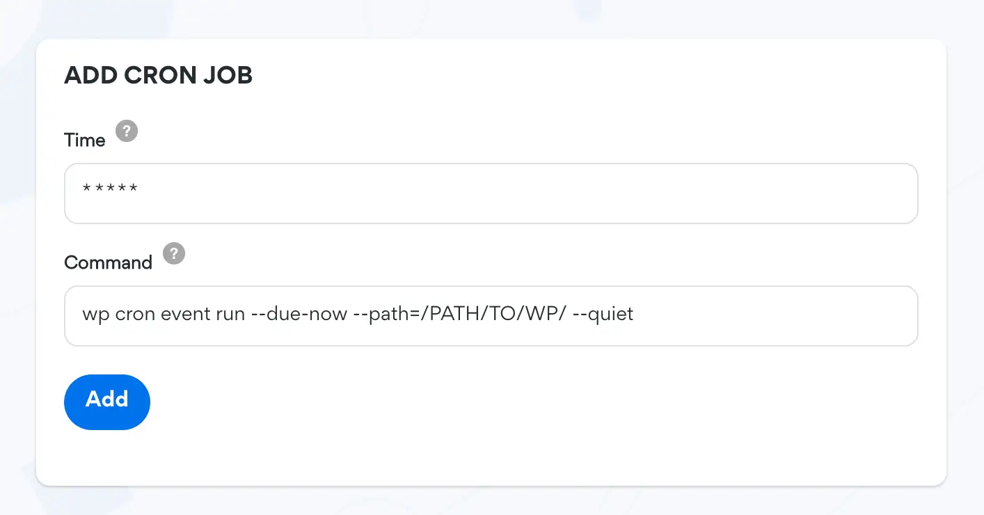 加速 WooCommerce – 添加 cron 作业截图