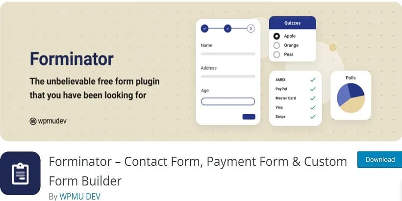 Forminator-meilleurs-plugins-de-téléchargement-de-fichiers-et-d-images-wordpress