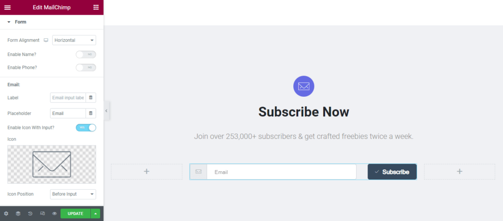 أداة نموذج MailChimp السعيدة من Addons: طريقة سهلة لإضافة نموذج اشتراك إلى موقع الويب الخاص بك مجانًا! 6 Manage Form Content