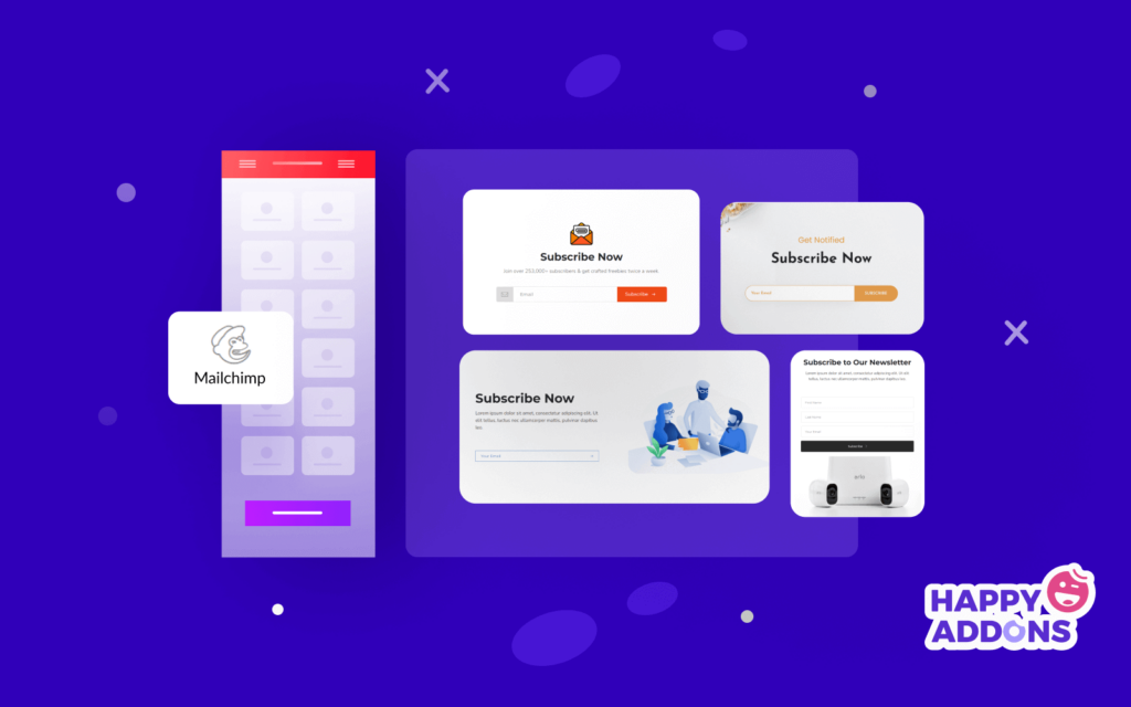 أداة نموذج MailChimp السعيدة من Addons: طريقة سهلة لإضافة نموذج اشتراك إلى موقع الويب الخاص بك مجانًا! 1 MailChimp Form Widget