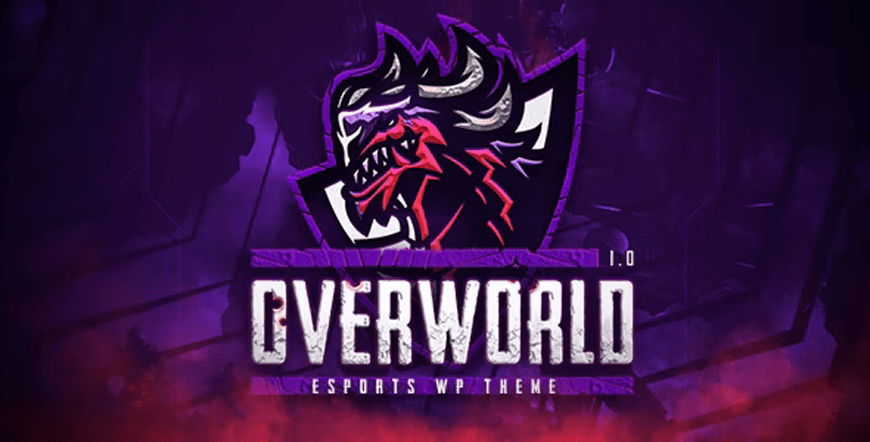 Overworld, oyun topluluğu WordPress temasıdır
