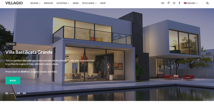 سمة Villagio WordPress.
