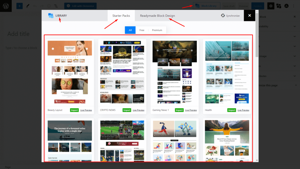 Cum să adăugați un cursor recomandat utilizând pluginul PostX 3 Importing Slider Blocks