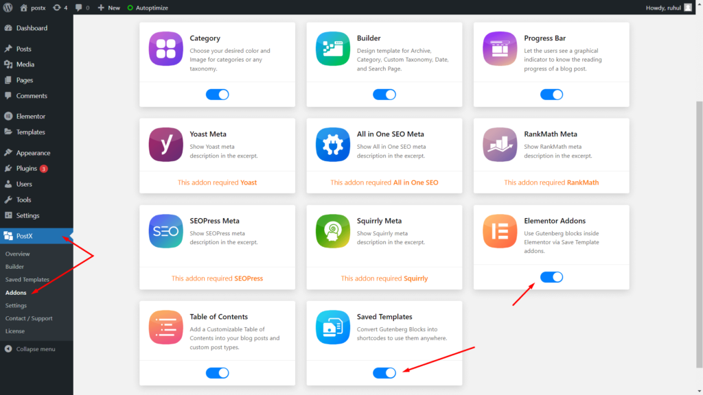 Cum să adăugați un slider recomandat utilizând pluginul PostX 9 Enabling Addons
