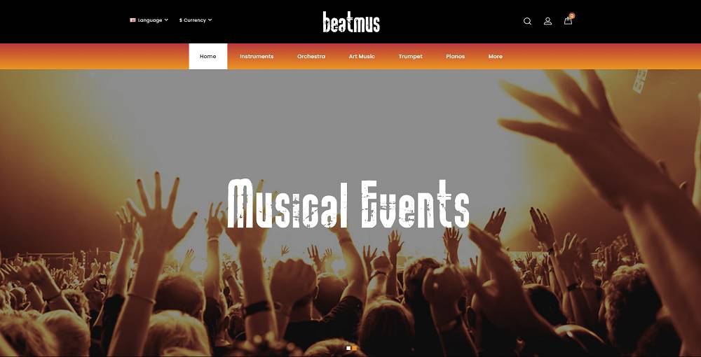 Beatmus – 乐器商店 OpenCart 模板