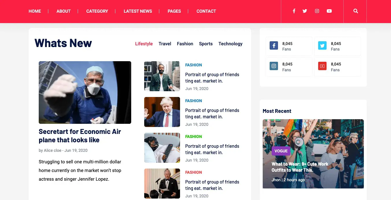 Le modèle d'actualités Bootstrap gratuit