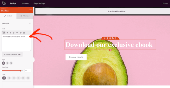 Tambahkan teks di atas gambar menggunakan SeedProd Add text on top of an image using SeedProd