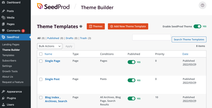 SeedProd oferuje łatwy w użyciu kreator motywów SeedProd Offers an Easy to Use Theme Builder