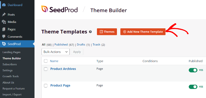 Dodaj nowy szablon motywu Add a new theme template