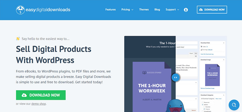 Download digitali facili - IsItWP - Rilevatore di temi WordPress gratuito Easy Digital Downloads