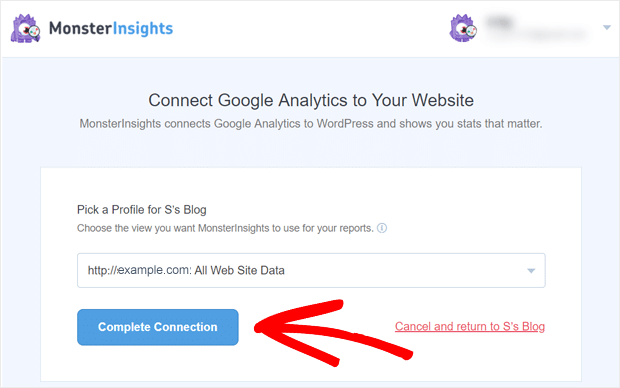完整的 Monsterinsights 連接 - IsItWP - 免費的 WordPress 主題檢測器 complete monsterinsights connection