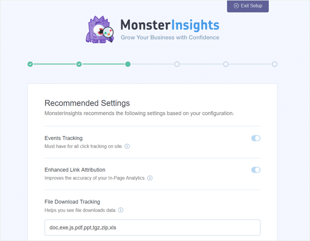 Monsterinsights 推薦設置 - IsItWP - 免費 WordPress 主題檢測器 monsterinsights recommended settings