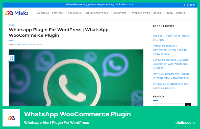 WhatsApp WooCommerce 插件插件 - 適用於 WordPress 的 Whatsapp 警報插件