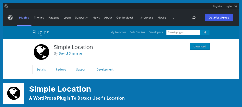 Simple Location Plugin - 用於檢測用戶位置的 WordPress 插件