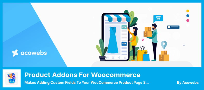 Complementos de produto para plug-in Woocommerce - Torna a adição de campos personalizados à sua página de produto WooCommerce mais simples
