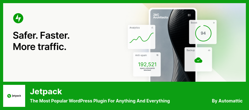 Jetpack 插件 - 最流行的 WordPress 插件,適用於任何事物