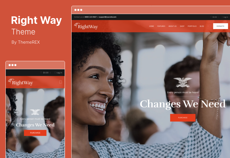 Right Way Theme - WordPress-Theme für Wahlkampfkandidaten