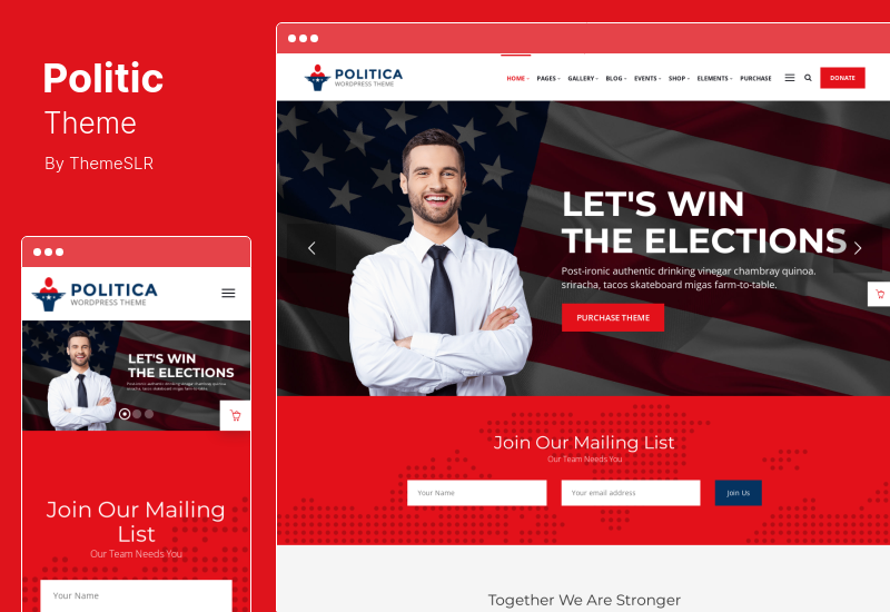 Politica Theme – Ein modernes WordPress-Thema für politische Parteikandidaten
