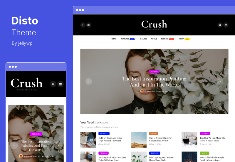Tema Disto - Tema WordPress Blog Magazine