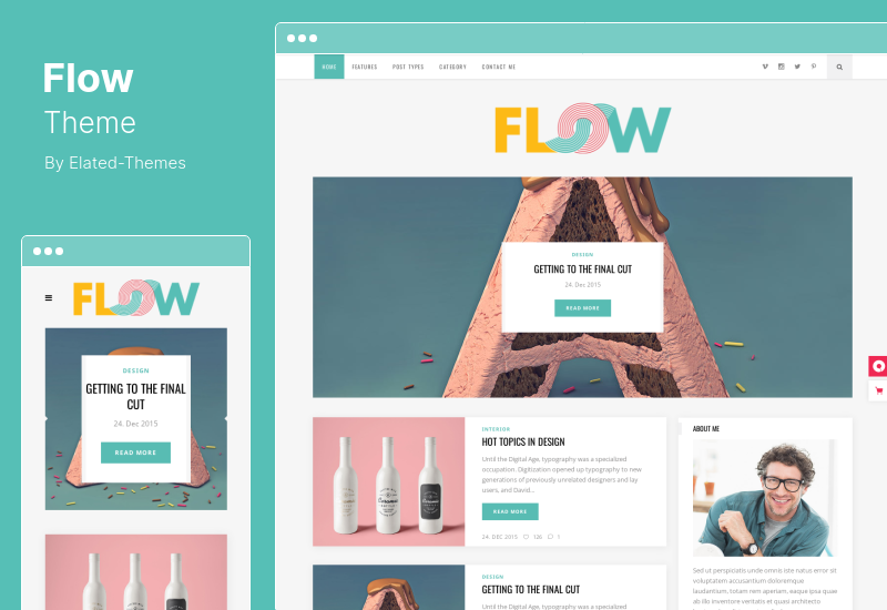 Flow Theme - Tema WordPress pentru blog creativ