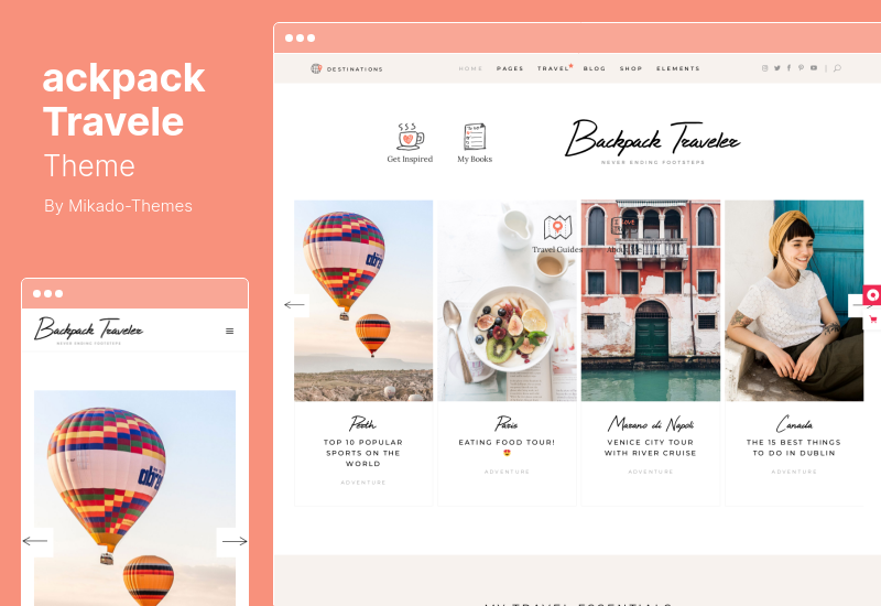 ackpack Travele 主題 - 現代博客 WordPress 主題