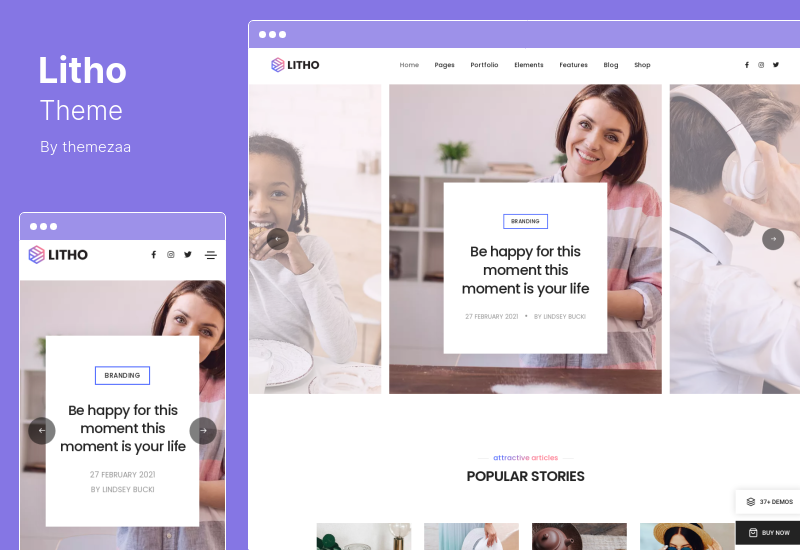 Litho 主題 - 多用途 Elementor WordPress 主題