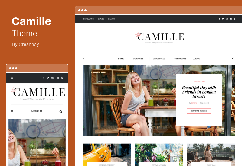 Camille 主題 - 個人雜誌 WordPress 主題