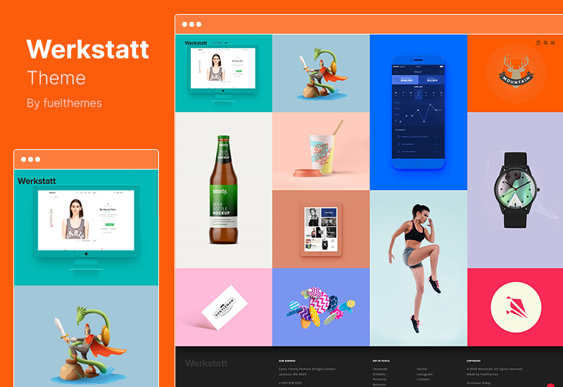 Tema Werkstatt - Tema WordPress de portfólio criativo