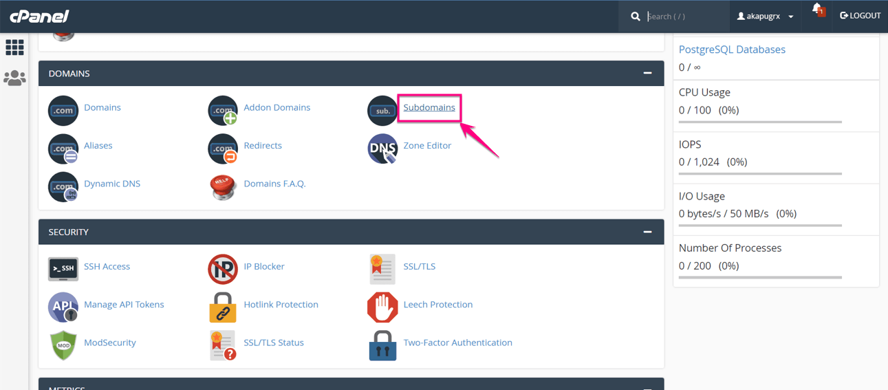 Cómo configurar un sitio de prueba usando cPanel