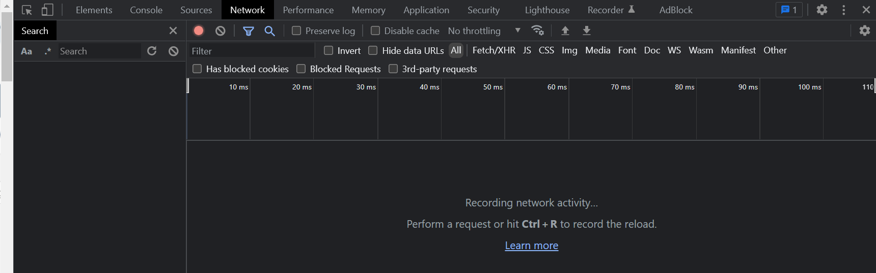 Alat pengembang di Chrome.