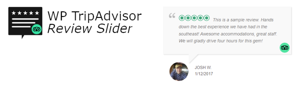 WP TripAdvisor Review Slider，它是 WordPress 最好的评论插件之一。