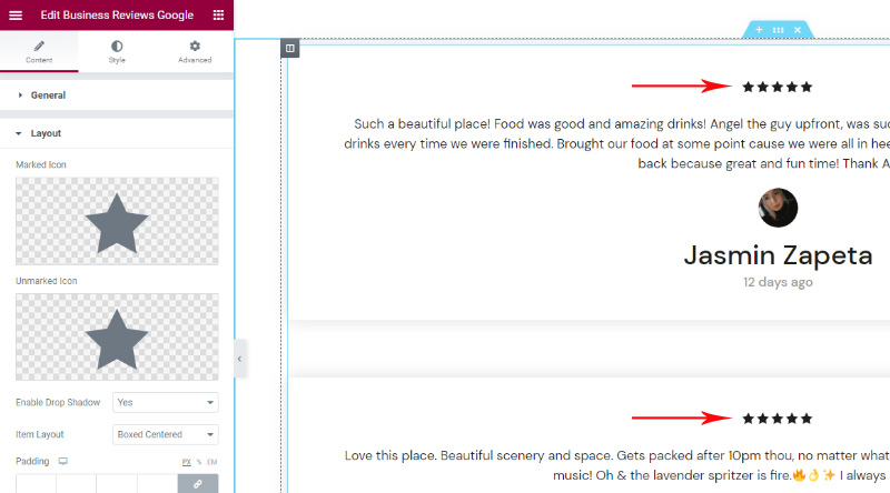 Cómo agregar fácilmente un widget de reseñas de Google en WordPress 9 Chose the same SVG icon