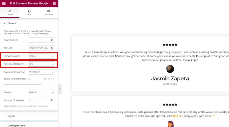 Cómo agregar fácilmente un widget de reseñas de Google en WordPress 6 List appearance
